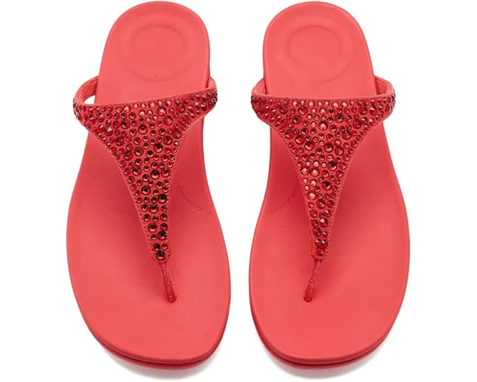 Босоножки Solay Mixed Crystal FitFlop с перепонкой на мыске