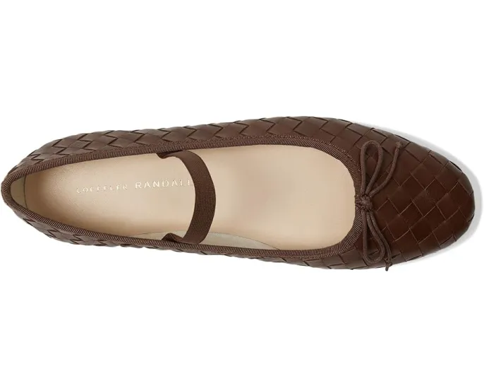 Балетки Leonie Soft от Loeffler Randall с широким плетением и бантом