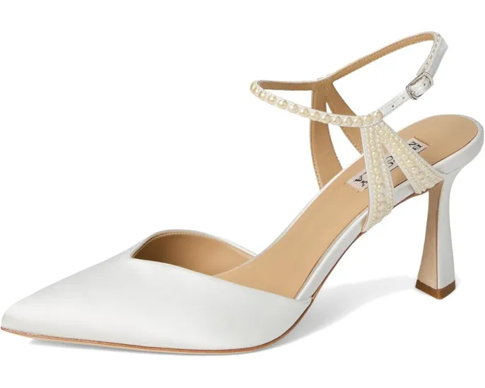 Туфли Badgley Mischka Destinee на каблуке с жемчужной деталью на лямке