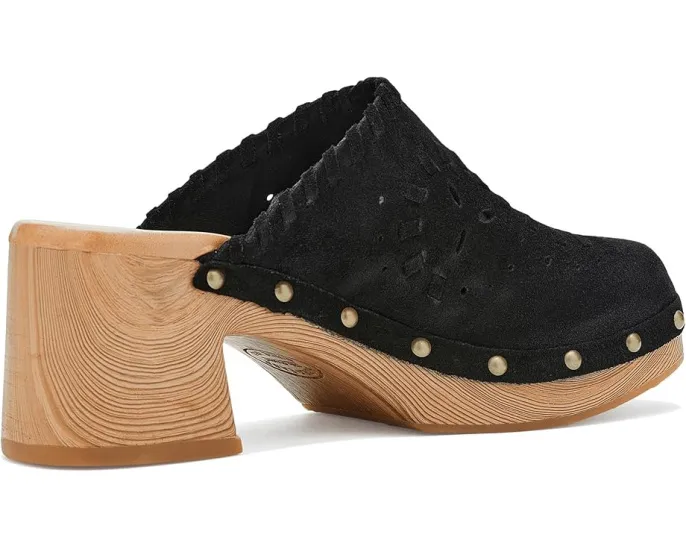 Kork-Ease сабо Tomika из итальянской замши с декоративной строчкой