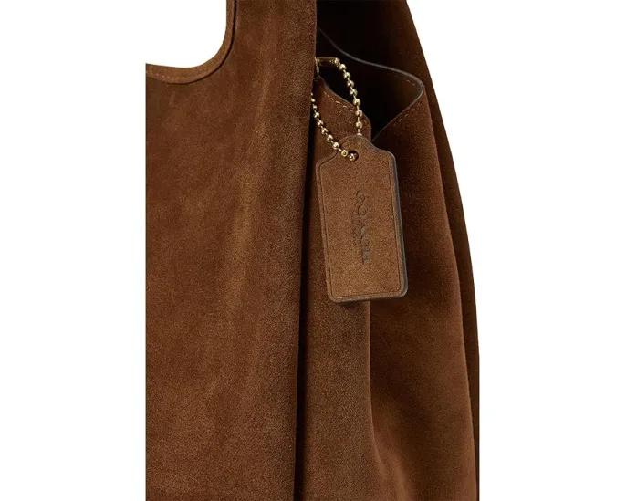 COACH сумка Lana через плечо из замши с двумя отделениями