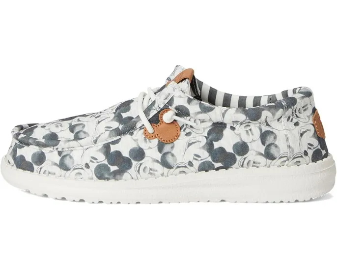 Детские кеды Hey Dude Kids Wally Mickey Mouse Print с принтом Микки Мауса