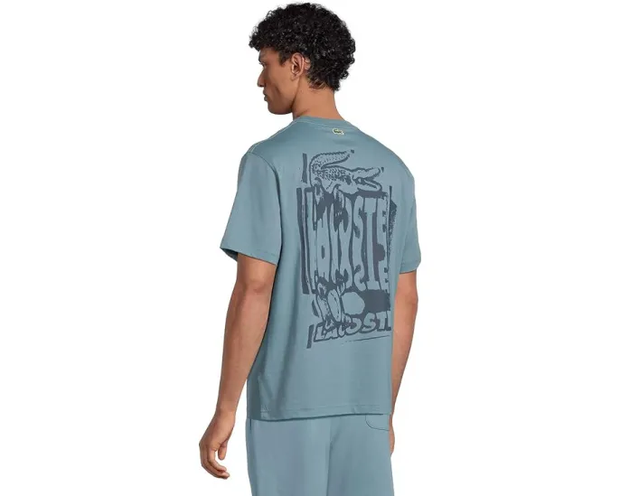 Футболка Lacoste с дисторшн-графикой