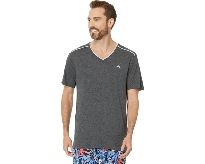 Футболка Tommy Bahama с коротким рукавом и V-образным вырезом