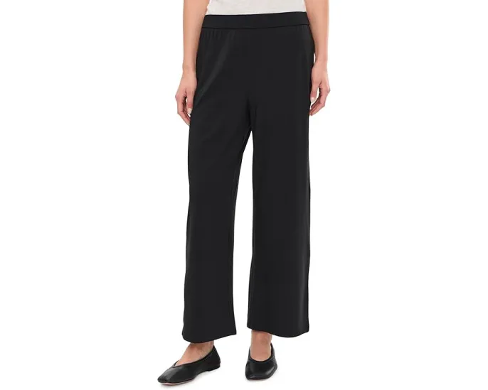 Широкие брюки до щиколотки из стрейч-джерси Eileen Fisher