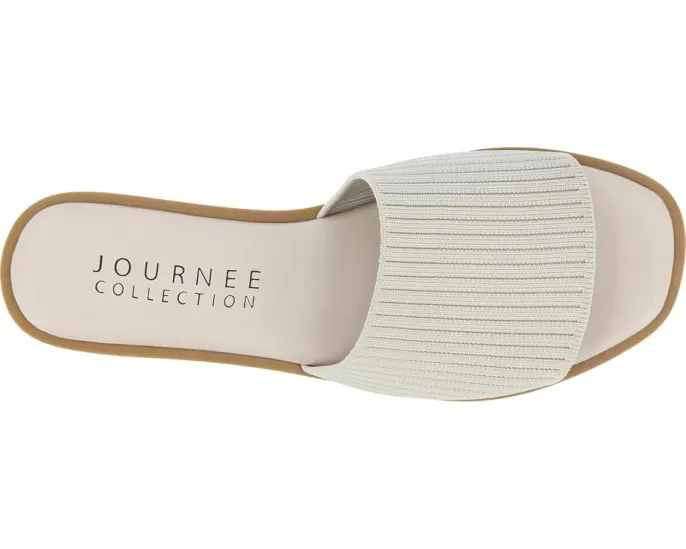 Сандалии Journee Collection Prisilla с плоской подошвой и одной полосой