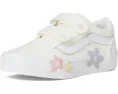 Кроссовки Vans Kids Old Skool V Flower с канвасовым верхом и липучками
