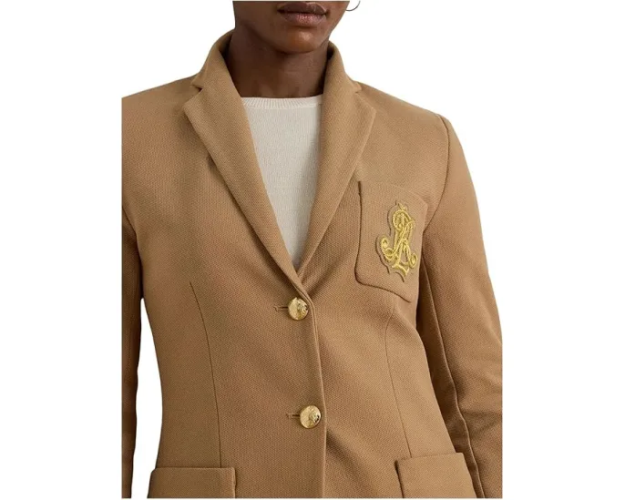 Приталенный жакет Petite Bullion Jacquard от Lauren Ralph Lauren с вышивкой