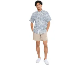 Льняная рубашка Tommy Bahama Antigo Vines с принтом и карманом