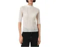 Топ AllSaints Filippa с воротником стойкой и короткими рукавами