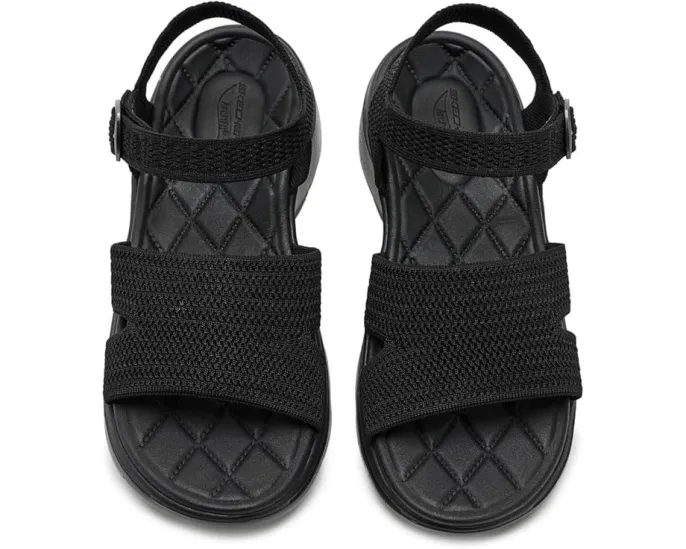 Сандалии SKECHERS GO Walk Arch Fit 2.0 с блестящей пряжей и поддержкой свода стопы