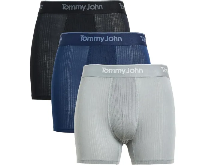 Боксеры Tommy John Luxe Rib 4 дюйма, комплект из 3 штук
