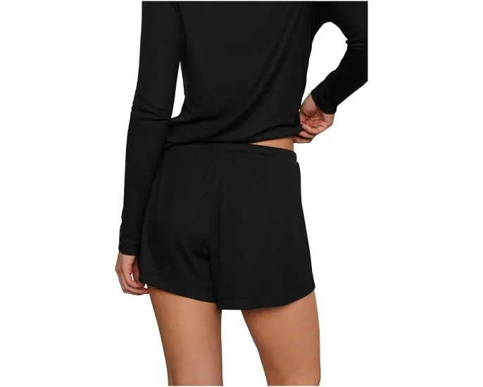 Шорты Eberjey Dream Rib Relaxed из модала с завязками на поясе