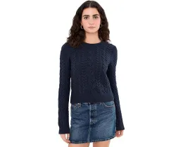 Splendid свитер Annabella Cable Sweater с кабельной вязкой и круглой горловиной