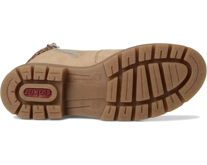 Ботинки Rieker Sabrina 18 на шнуровке с меховым кантом