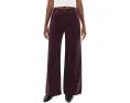 Брюки AG Jeans Saige Wide Leg из вельвета, посадка мидл-райз