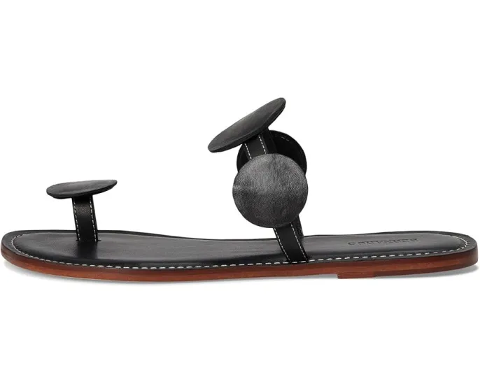 Сандалии Bernardo New Moon без каблука с кожаными дисками и удобной стелькой