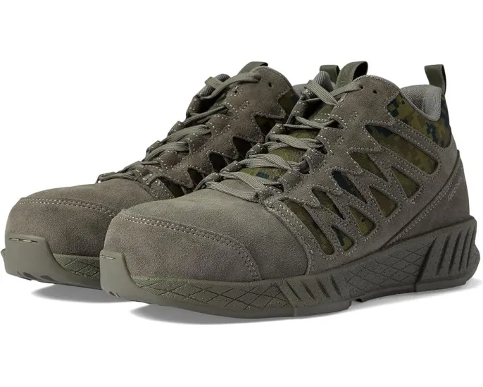 Рабочие ботинки Reebok Floatride Energy Tactical EH Comp Toe Mid-Top с противоскользящей подошвой