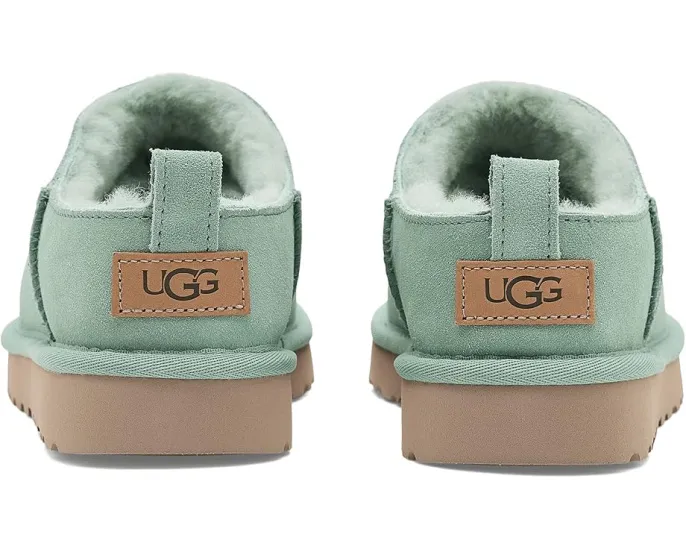Угги UGG Classic Micro из натуральной замши с подкладкой из овчины и подошвой из сахарного тростника