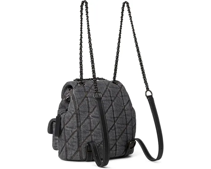 Рюкзак COACH Tabby Backpack с стежкой и цепочкой на плечо