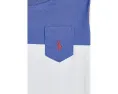Футболка Polo Ralph Lauren Kids Color-Blocked из хлопкового джерси