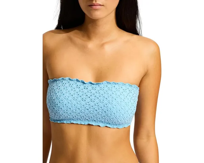 Топ-бюстье Seafolly Daydreamer с бретелью и съемными чашками