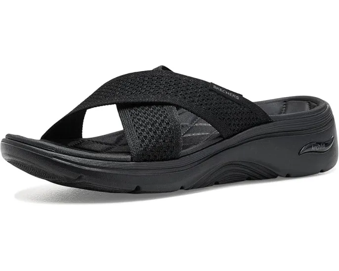 Сандалии SKECHERS GO Walk Arch Fit 2.0 Grace с блестящей пряжей и поддержкой