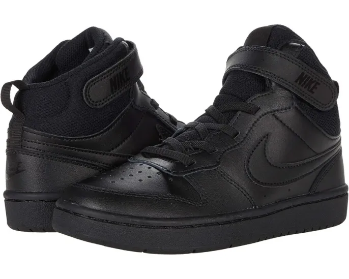 Кроссовки Nike Kids Court Borough Mid 2 для младших детей с застежкой на липучке