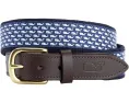 Ремень Vineyard Vines с принтом кита из хлопкового канваса для детей