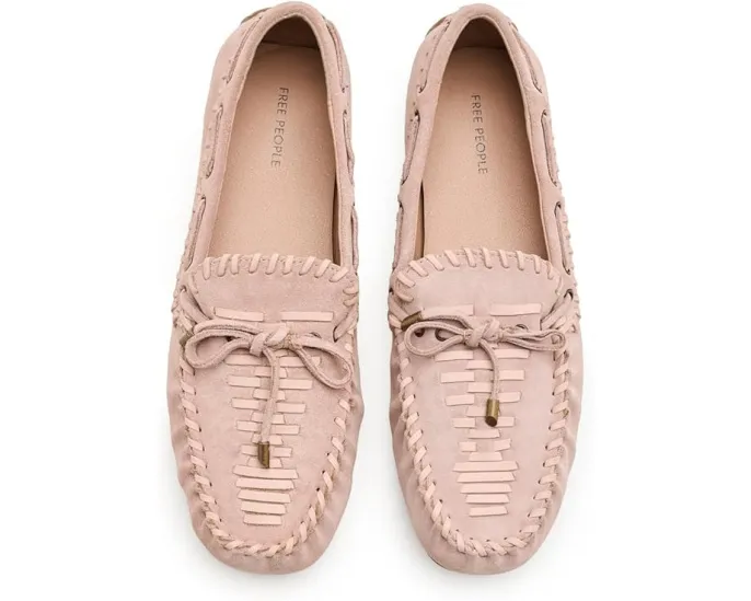 Мокасины Free People Misty из мягкой замши с квадратным носком