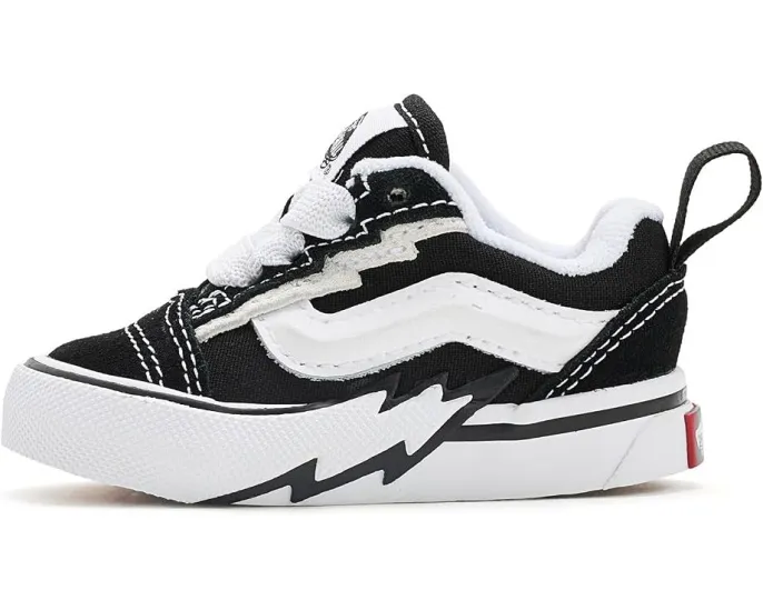 Детские кеды Vans Knu Skool Elastic Lace Bolt черные