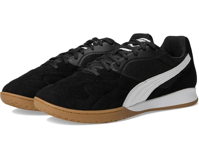 Футбольные бутсы Puma King Top для залов с декор-строчкой и мягким искусственным замшем