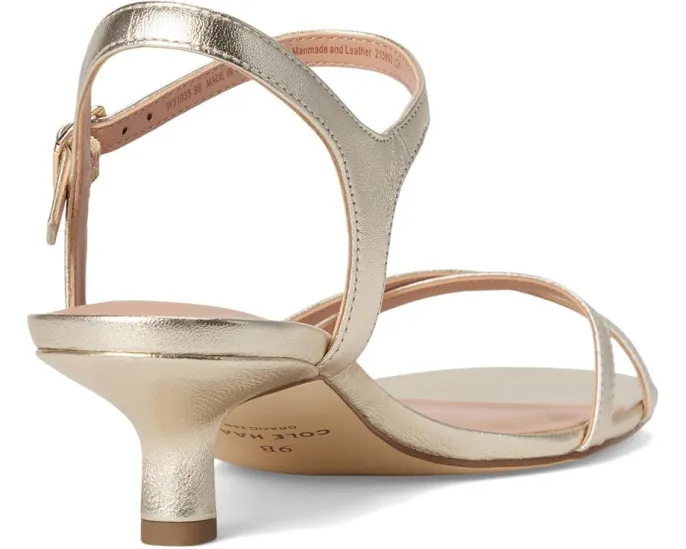 Сандалии Cole Haan Leni на низком каблуке kitten с переплетенными ремешками