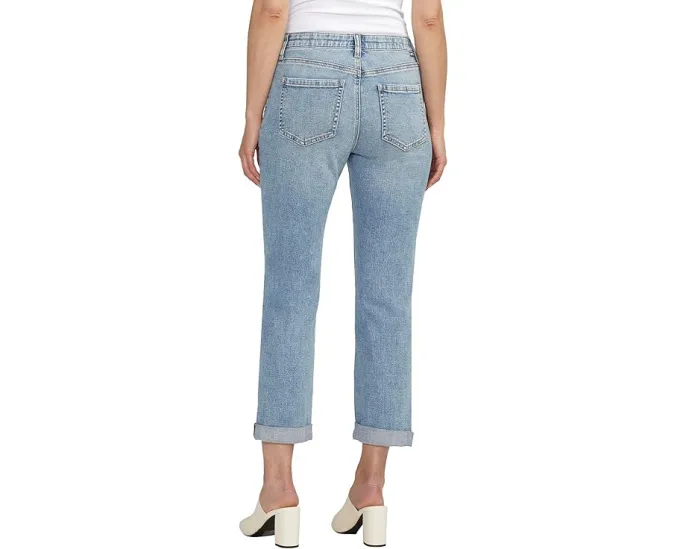 Джинсы Jag Jeans Carter Girlfriend с потертостями и классическим кроем