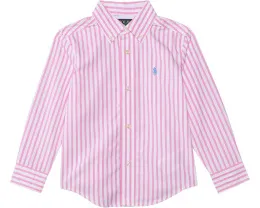 Рубашка Polo Ralph Lauren Kids в клетку из хлопкового поплина с вышитым пони