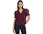 Топ с V-образным вырезом Pintuck Puff Sleeve от Vince Camuto