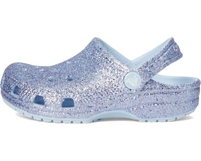 Crocs Classic Glitter Clogs блестящие сабо для малышей