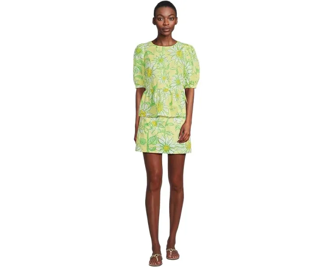 Топ с коротким рукавом Lilly Pulitzer Hisli с бантом на спине