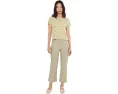 Футболка Toad&Co Foothill Pointelle с коротким рукавом и кружевным краем