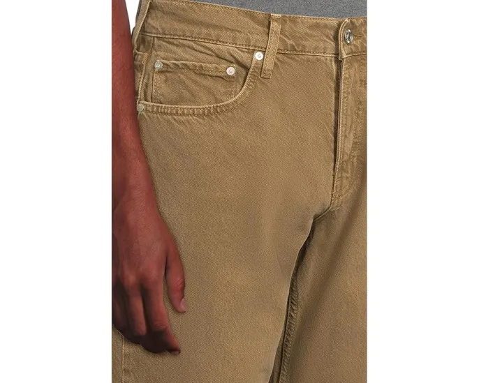 Джинсы Paige Normandie Rigid Straight Leg из жесткого денима светлого оттенка