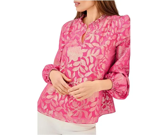 Шелковая блуза Giana с длинным рукавом от Lilly Pulitzer
