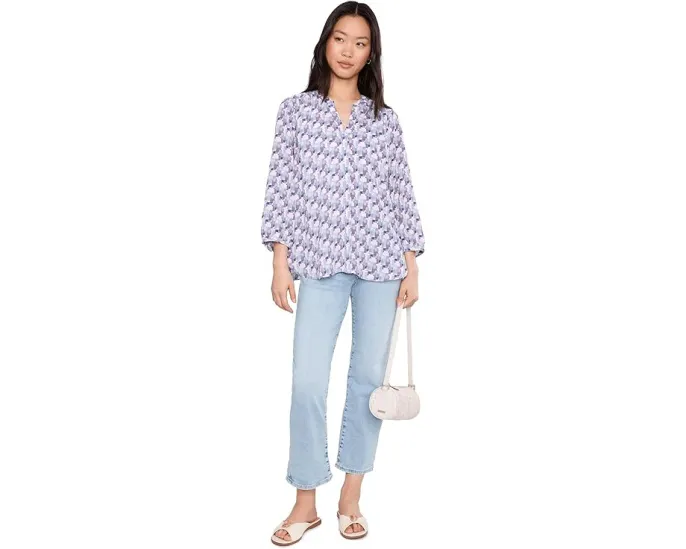 Блузка NYDJ Pintuck с защипами и скрытой застежкой