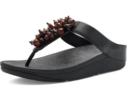 Сандалии FitFlop Fino с ремешком между пальцев и кластером бусин