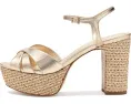 Сандалии Schutz Keefa Raffia с плетеным верхом и каблуком