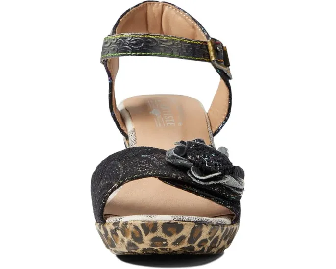 Туфли L'Artiste by Spring Step Wildcat с ручной росписью и цветком из ткани