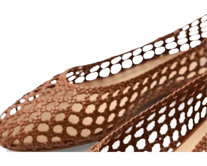 Балетки Rosalie из плетеной кожи с мягкой стелькой French Sole