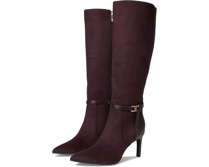 Ботинки Tommy Hilfiger Jullie до колена с застежкой на молнии и ремешком