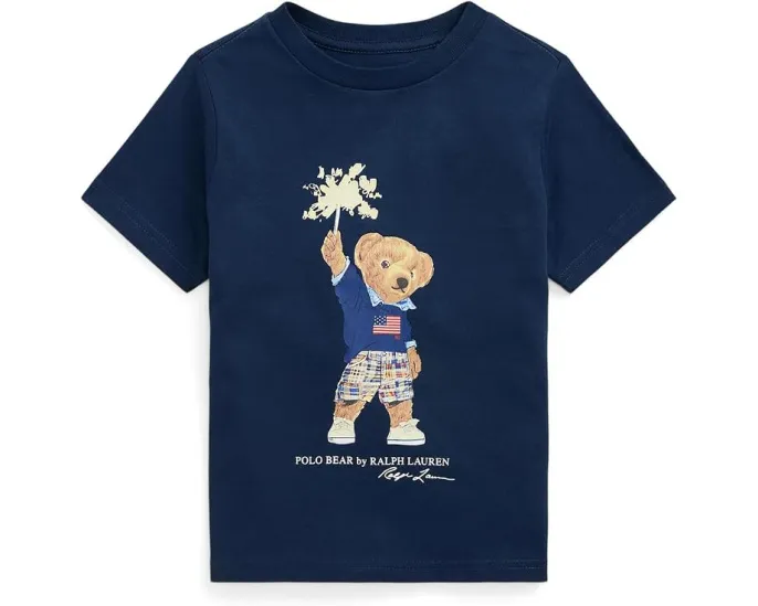 Футболка Polo Ralph Lauren Polo Bear для малышей и детей из хлопкового джерси