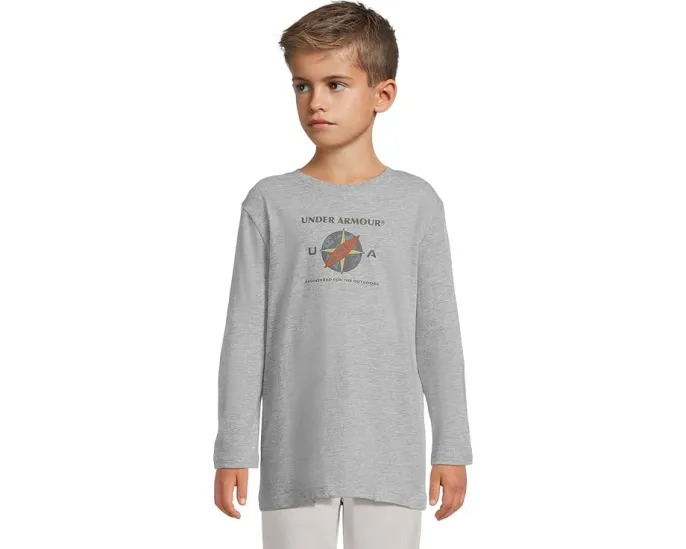 Футболка Under Armour Kids Outdoor Ocean с длинными рукавами и принтом