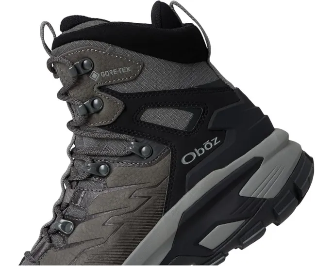 Ботинки Oboz Bridger Ridge Mid GTX с мембраной GORE-TEX и кожаным верхом